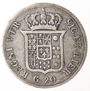 reverse: Napoli. Ferdinando II. 1830-1859. Tarì 1836. Ag. 