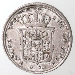 reverse: Napoli. Ferdinando II. 1830-1859. Tari 1846. Ag. 