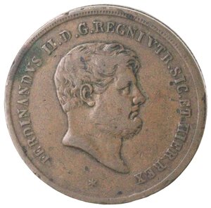 obverse: Napoli. Ferdinando II. 1830-1859. 10 Tornesi 1859. Ae.