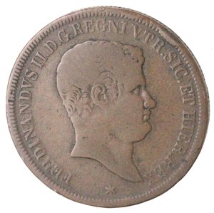obverse: Napoli. Ferdinando II. 1830-1859. 5 Tornesi 1839. Ae.