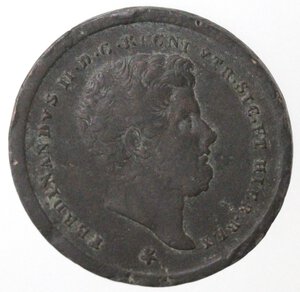 obverse: Napoli. Ferdinando II. 1830-1859. 2 Tornesi 1857. Ae. 