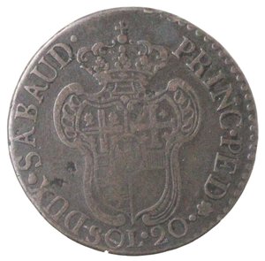 reverse: Vittorio Amedeo III. 1773-1796. 20 soldi 1796. MI. 