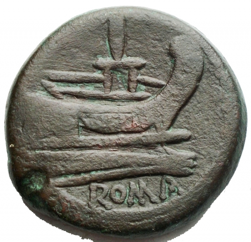 reverse: Repubblica Romana - AsseAe da catalogarePesog 31,27. Diametromm 31,3 x 30,9. BB-BB+
