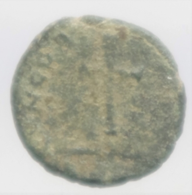 reverse: Impero Romano. Teodosio II. 406-450 d.C. Follis. D/ DN THEODO-SIVS PF AVG Busto con diadema verso destra. R/ CONCORDIA NV GGG al centro Crocetta . Peso 0,90 gr. Diametro 13,33 mm. qBB. Patina. R
