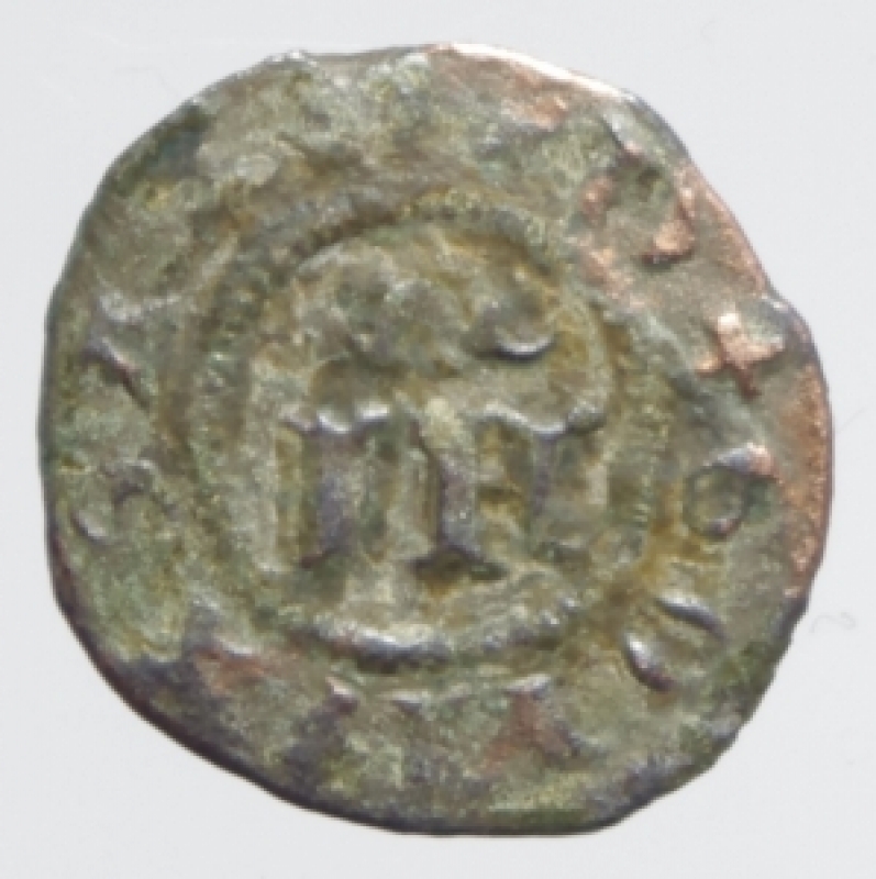 obverse: Zecche Italiane. Mantova. Ludovico II Gonzaga 1370-1382. Obolo. MIR 375. CNI 9.Mi. g. 0.28 RR.BB.