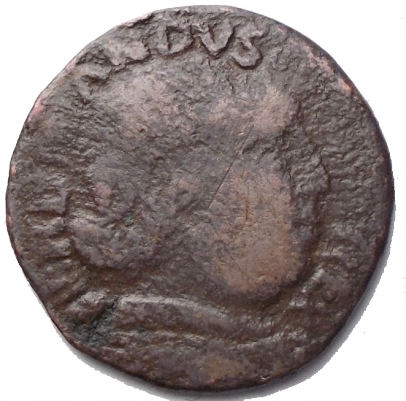 obverse: Zecche Italiane - Napoli. Ferdinando I. 1458-1494.Cavallo. AE. d/ Busto coronato a destra. r/ Cavallo andante verso destra. Sotto la zampa del cavallo A. Peso 1,86 gr. Diametro 17,7 x 18 mm. MB+.R