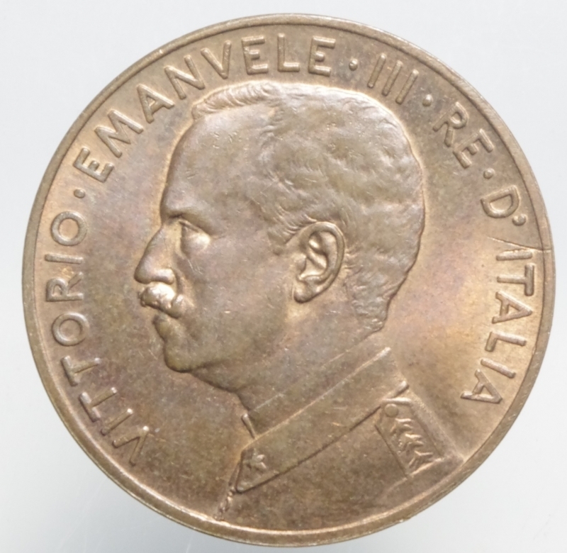 reverse: Casa Savoia.Vittorio Emanuele III 5 centesimi 1913 senza punto .FALSO\FAKE . Rame rosso