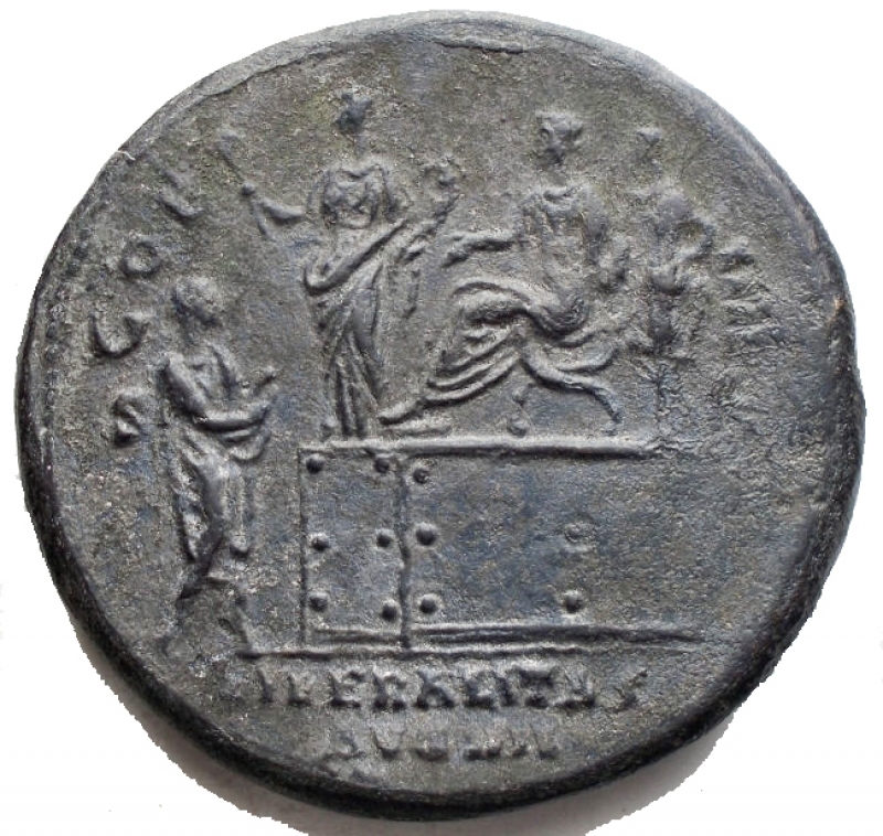 reverse: Medaglie e Pacchette - Ottima medaglia a riprodurre grande bronzo di Antonino Pio. gr 31,8. mm 34,6