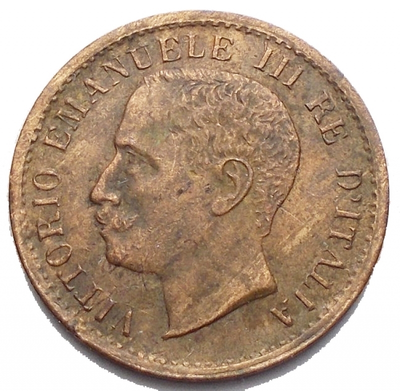 reverse: Medaglie e Pacchette - Medaglia in Cu a riprodurre 1 Centesimo 1902