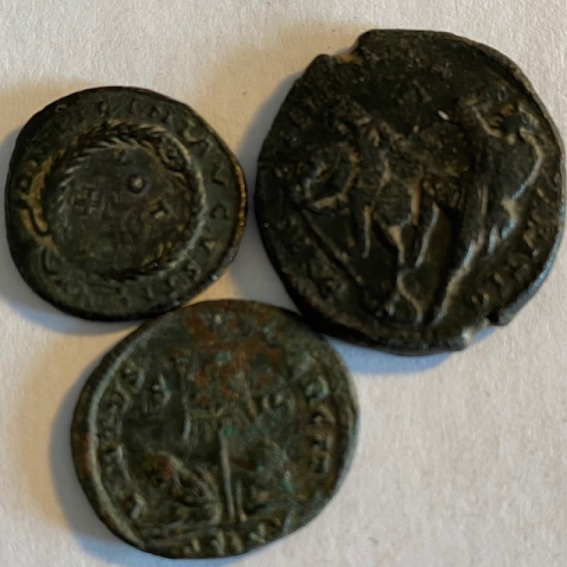 reverse: Lotti.Impero Romano.Lotto di 3 monete Costanzo II,Licinio,Crispo, mediamente BB