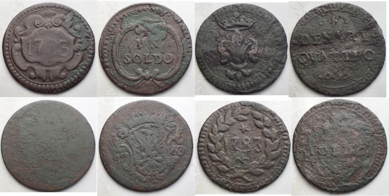 obverse: Lotti - Zecche Italiane. Modena Insieme di 4 esemplari