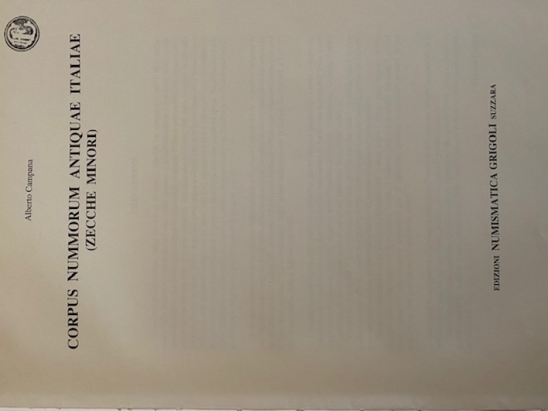 obverse: Libri.A.Campana.Zecche Minori Volume II.Sicilia Antica.Nomisma.Ottima conservazione