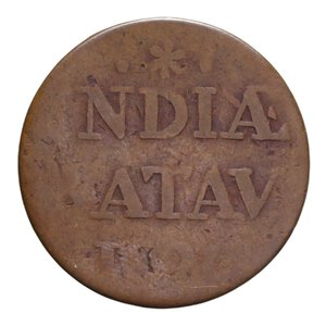 obverse: INDIE OLANDESI SUMATRA 1/2 STUIVER 1820 CU 6,14 GR. qBB