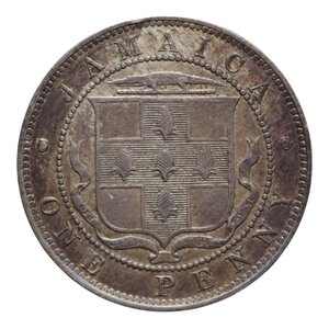 reverse: JAMAICA VICTORIA 1 PENNY 1884 NI 9,41 GR. BB+