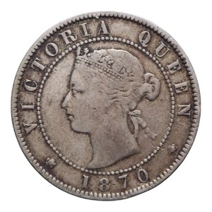 obverse: JAMAICA VICTORIA 1/2 PENNY 1870 NI 5,59 GR. BB