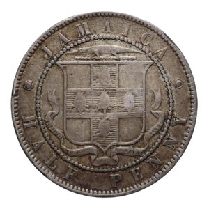 reverse: JAMAICA VICTORIA 1/2 PENNY 1870 NI 5,59 GR. BB
