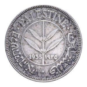 obverse: PALESTINA 50 MILS 1935 AG. 5,71 GR. BB