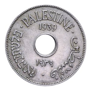 obverse: PALESTINA 10 MILS 1939 NI 6,44 GR. BB+