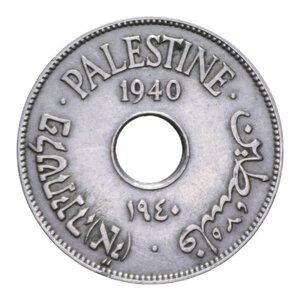 obverse: PALESTINA 10 MILS 1940 NI 6,32 GR. BB+