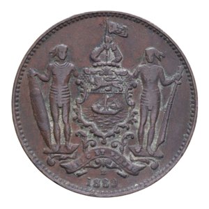 obverse: BORNEO NORTH BRITISH 1 CENT. 1889 CU 9,18 GR. BB