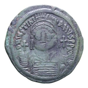 reverse: GIUSTINIANO I (527-565) FOLLIS  ANNO XY CON CU 21,47 GR. BB+