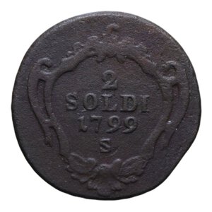 reverse: GORIZIA 2 SOLDI 1799 S CU 5,04 GR. BB