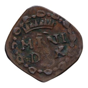 reverse: MILANO CARLO III (1706-1711) QUATTRINO 1707 CU 1,34 GR. qBB