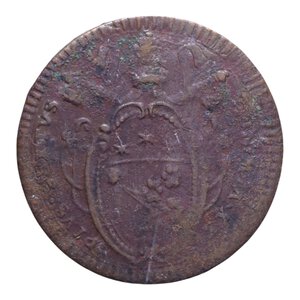 obverse: ROMA PIO VI (1775-1799) 2 BAIOCCHI ROMANI AN. XX CU 20,34 GR. qBB