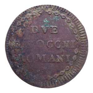 reverse: ROMA PIO VI (1775-1799) 2 BAIOCCHI ROMANI AN. XX CU 20,34 GR. qBB