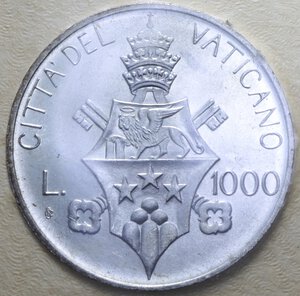 reverse: GIOVANNI PAOLO I (1978) 1000 LIRE 1978 AG. IN FOLDER FDC