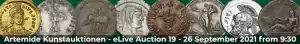 Banner Artemide eLive Auktion 19