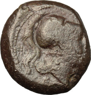 obverse: Anonymous.. AE Half Unit, Neapolis mint(?), after 276 BC