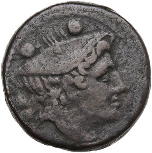 obverse: Anonymous.. AE Sextans, 217-215 BC