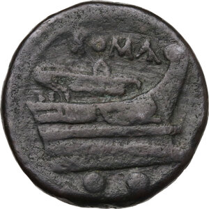 reverse: Anonymous.. AE Sextans, 217-215 BC