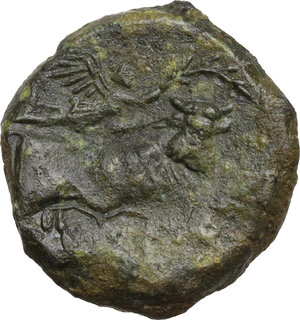 reverse: Central and Southern Campania, Neapolis. AE Obol, circa 275-250 BC