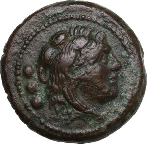 obverse: Anonymous. AE Quadrans, 211-210 BC, South-East Italy