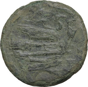 reverse: Anonymous. AE Semis, 211-208 BC. Luceria mint