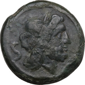 obverse: Anonymous.. AE Semis, uncertain mint in Etruria, 208 BC