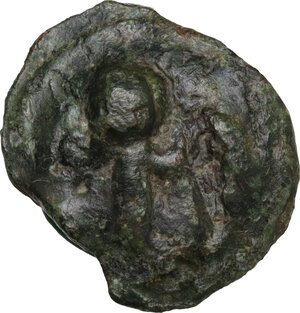 obverse: Northern Apulia, Luceria. AE Cast Semuncia, reduced weight series, 217-212 BC