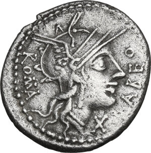 obverse: Q. Fabius Labeo. AR Denarius, 124 BC