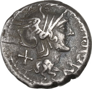 obverse: M. Cipius. Denarius, Rome mint, 115 or 114 BC