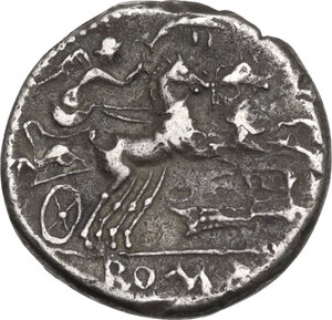 reverse: M. Cipius. Denarius, Rome mint, 115 or 114 BC