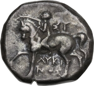 obverse: Southern Apulia, Tarentum. AR Nomos, 275-235 BC