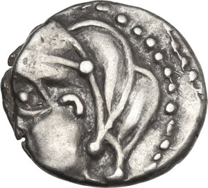 obverse: Central Gaul, Bituriges Cubi. AR Quinarius, c. 100/80-60 BC