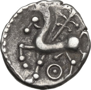 reverse: Central Gaul, Bituriges Cubi. AR Quinarius, c. 100/80-60 BC