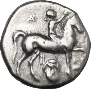 obverse: Southern Apulia, Tarentum. AR Nomos, c. 272-240 BC