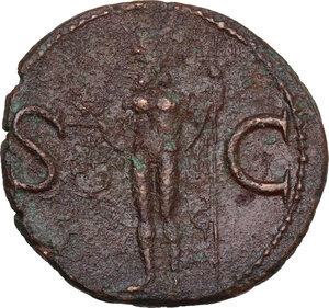 reverse: Agrippa (died 12 BC).. AE As, struck under Caligula, 37-41
