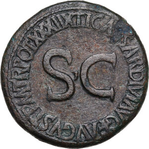 reverse: Tiberius (14-37).. AE Sestertius, 36-37 AD