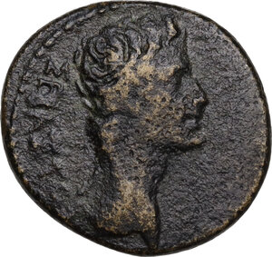 obverse: Tiberius (14-37).. AE 20 mm, Aezanis mint, Phrygia, Menander magistrate