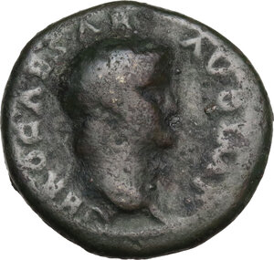 obverse: Nero (54-68).. AE Semis, 64 AD